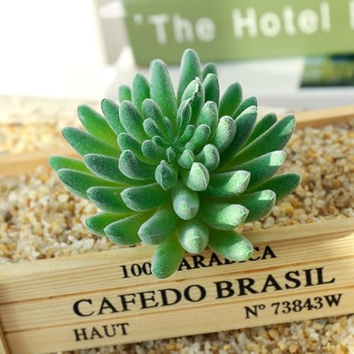 DIY beflockte Sukkulenten Lotus für Haus und Garten, umweltfreundliches PVC + PE, perfekt für Büro und kreative Projekte (MM684 (MM319 (9 cm) von Taotalhomy