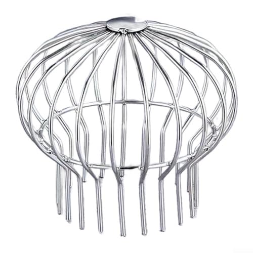 Edelstahl-Dachablaufabdeckung für Fallrohr und Regenrinne, verhindert das Verstopfen von Eindringen und Laub, unterstützt die Entwässerungsfunktion im Freien (160) von Taotalhomy