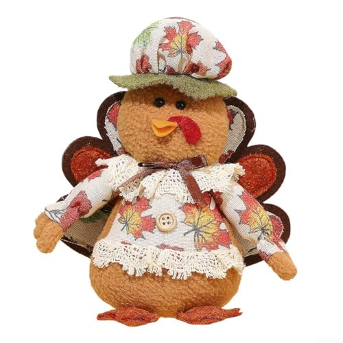 Entzückende, handgefertigte Truthahnpuppen für Thanksgiving-Dekoration, bringen Freude in Ihre Herbstversammlungen (D) von Taotalhomy