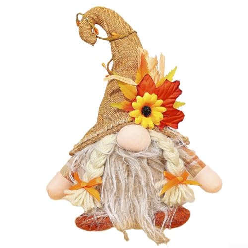 Entzückende handgefertigte Truthahn-Puppen für Thanksgiving-Dekoration, bringen Freude in Ihre Herbstversammlungen (B) von Taotalhomy