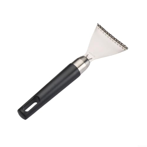 Fischschuppen-Entferner-Bürste mit 304 Edelstahl-Klingen und Holz-ABS-Griff für dauerhaften und tragbaren Gebrauch (ABS-Griff) von Taotalhomy