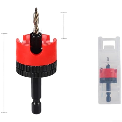 Für Holzbearbeitung Senkbohrer mit Sechskantschaft, verstellbarem Tiefenbegrenzungsring, drehbarem Design und Hochgeschwindigkeitsstahlkern für reibungsloses und schnelles Bohren (4,0 x 8 mm) von Taotalhomy