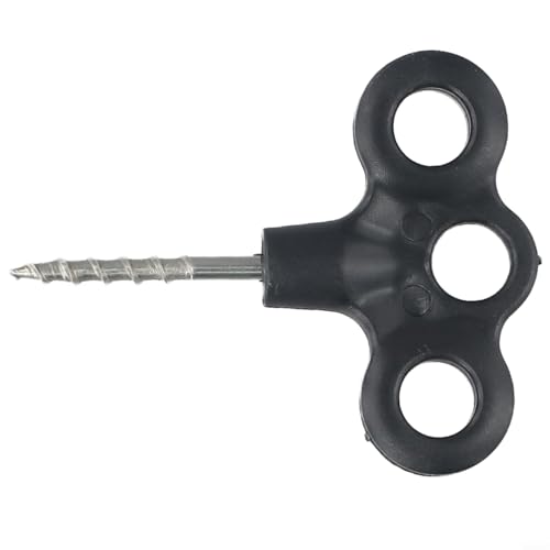 Leuchtende Zeltschrauben, geeignet für verschiedene Bodenarten und Außenanwendungen (schwarz (nicht leuchtend)) von Taotalhomy