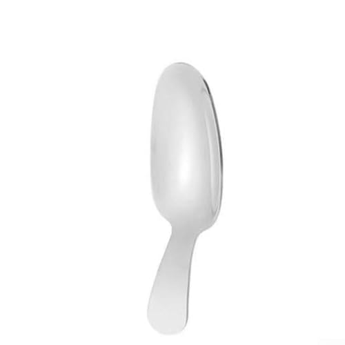 Löffel mit rundem Kopf, kurzer Griff, aus 304 Edelstahl, unverzichtbares Küchenzubehör (#6) von Taotalhomy