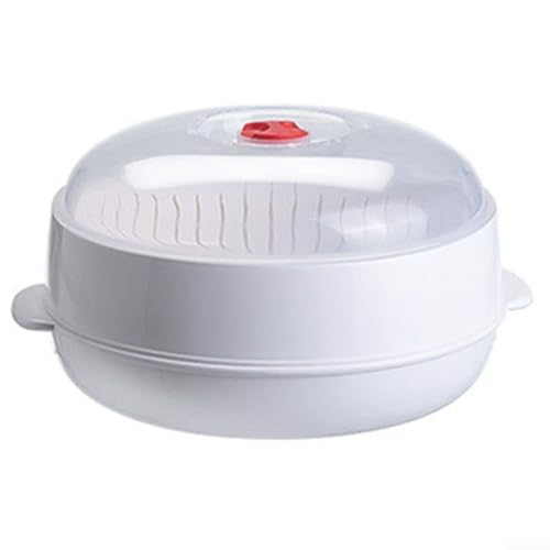 Mikrowellen-Gemüse-Dampfgarer, Dampfkorb mit Deckel, mikrowellengeeignetes Kochgeschirr, zum Erhitzen und Dämpfen verschiedener Lebensmittel, Küche Mahlzeitvorbereitung (einstufig) von Taotalhomy