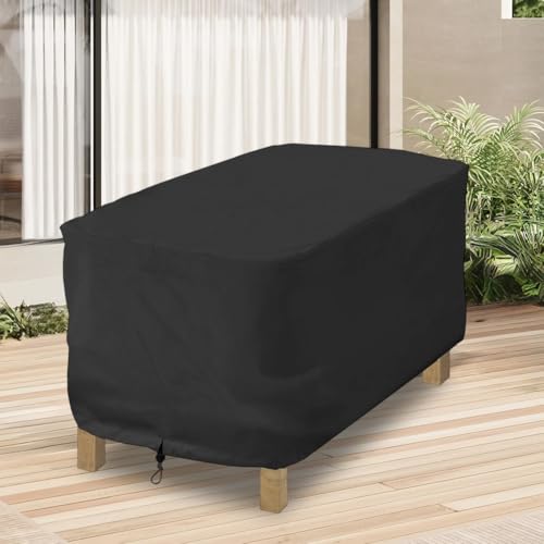 Patio Table Cover, Heavy Duty 210D Patio Furniture Table Protector, With Air Circulation Side Vents, Weather-Resistant Design, For Outdoor Use(66 * 51 * 43cm) von Taotalhomy