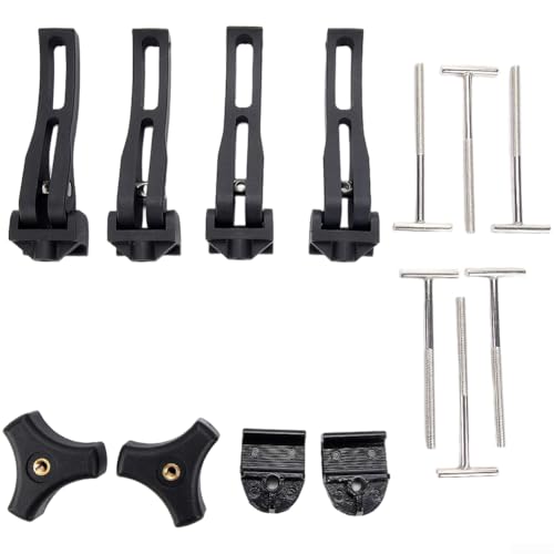 Pickup Truck Deckel Retention Clip Tri-Fold Bett T-Bolt Kabelbinder Clip Verschluss mit sicherem Verriegelungsmechanismus (Set von 2) von Taotalhomy