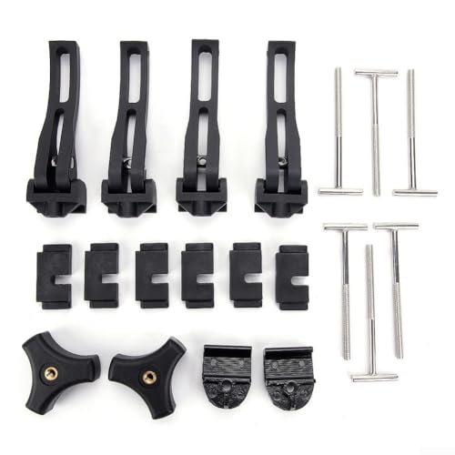 Pickup Truck Deckel Retention Clip Tri-Fold Bett T-Bolt Kabelbinder Clip Verschluss mit sicherem Verriegelungsmechanismus (Set von 4) von Taotalhomy