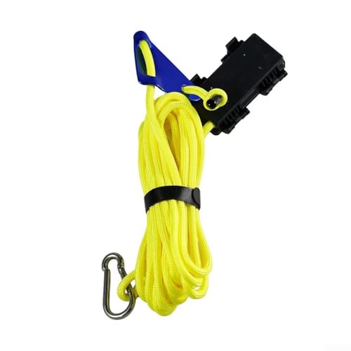 Robustes LED-Windseil (300 cm) perfekter Begleiter für Camping-Abenteuer mit acht umschaltbaren Modi (300 cm gelb) von Taotalhomy