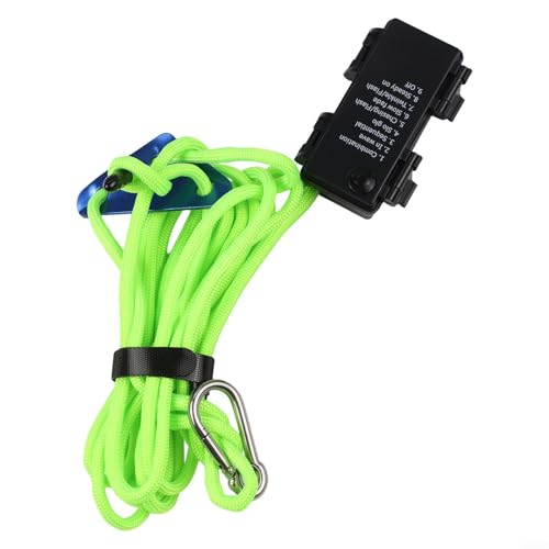 Robustes LED-Windseil (300 cm) perfekter Begleiter für Camping-Abenteuer mit acht umschaltbaren Modi (300 cm grün) von Taotalhomy