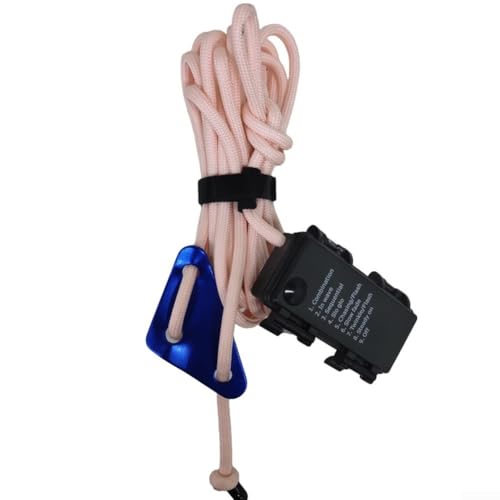 Robustes LED-Windseil (300 cm) perfekter Begleiter für Camping-Abenteuer mit acht umschaltbaren Modi (300 cm pink) von Taotalhomy
