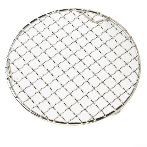 Rundes Kühlgitter aus Edelstahl zum Backen und Grillen, verfügt über 1 2 cm Löcher für optimale Luftzirkulation, perfekt für verschiedene Kochaufgaben (24 cm) von Taotalhomy