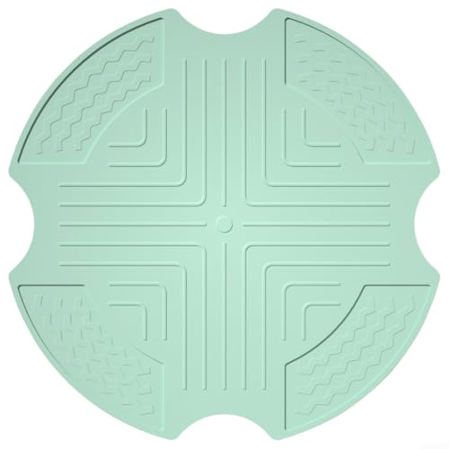 Rutschfeste Silikonmatte zum Schutz von Arbeitsplatten vor heißem Kochgeschirr und Fritteusen (grün) von Taotalhomy