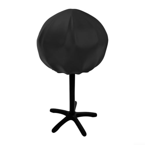 Schutzhülle für Grills, rund, 210D-Oxford-Material für Elektrogrills, 50 cm Durchmesser, 46 cm Höhe, staub- und wetterbeständig, für den Außenbereich geeignet, Schwarz von Taotalhomy