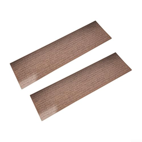 Selbsttreppenmatten mit Leinenimitat, rutschfester Unterseite und feuchtigkeitsabsorbierenden Eigenschaften für sicherere Treppen (Beige) von Taotalhomy