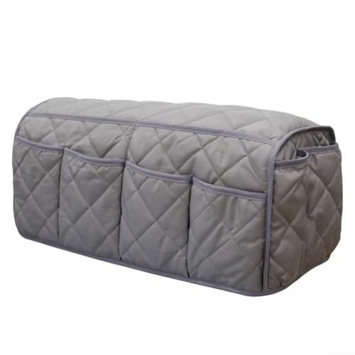 Sofa-Fernbedienungshalter, rutschfester Couch-Armlehnen-Organizer mit mehreren Taschen, wasserdichte Aufbewahrungstasche zum Aufhängen, für Handy, Tablet, Notizblock (grau) von Taotalhomy