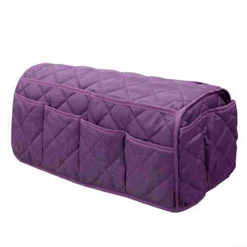 Sofa-Fernbedienungshalter, rutschfester Couch-Armlehnen-Organizer mit mehreren Taschen, wasserdichte Aufbewahrungstasche zum Aufhängen, für Handy, Tablet, Notizblock (lila) von Taotalhomy
