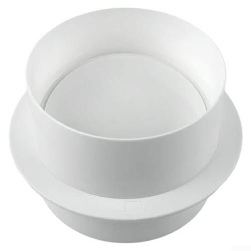 Ventilator-Rückschlagventil, PVC, für Lüftungsanwendung, für Bad und Küche, mit rundem Rohr, Rückschlagdämpfer gegen Rückströmung (110 mm) von Taotalhomy