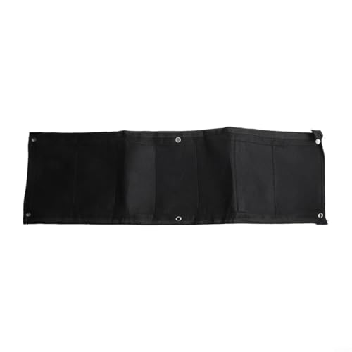 Vertikale Gartentasche zur Wandmontage, mit 7 Taschen, Filz, für Blumenzucht (schwarz) von Taotalhomy