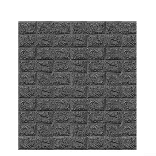 Wasserfeste 3D-Wandaufkleber, mühelose Wartung, hält Ihre Einrichtung frisch und neu (3 mm dick, grau) von Taotalhomy
