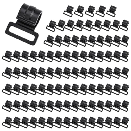 Zeltstangen-Haken, starke Kunststoff-Clips, ideal für Camping, Gartenarbeit und Innenbereich, 100 Stück (10 mm) von Taotalhomy