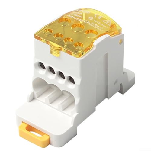 Zuverlässige Stromverteilerabzweigdose für 80A 500A Einfache Bedienung und Installation auf DIN-Schiene (80A) von Taotalhomy