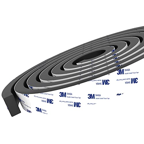 Tapel Dichtungsband Selbstklebend Mit 3M 9448 Klebstoff - Superstarke Versiegelung Schaumstoffband Türdichtung Fenster, Gummidichtung für Schalldämmung - 12mm(W) x 6mm(T) - 2 Rollen Gesamtlänge 8m von Tapel