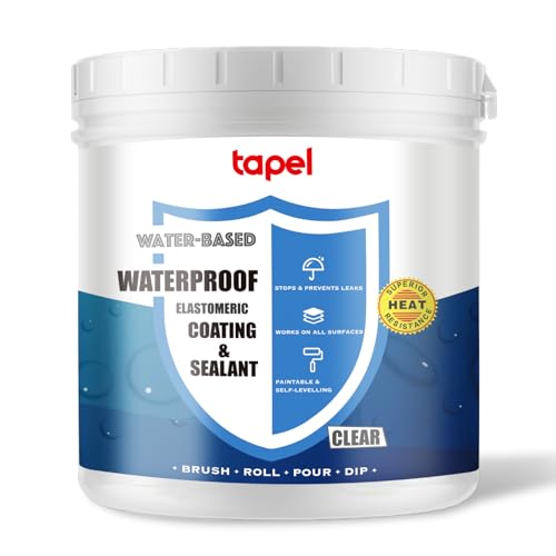 Tapel Liquid Rubber Waterproof Sealant DE (Transparent, 0.5 KG) von Tapel