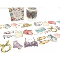 Mädchen Schrank Washi Band, 7M X 3cm Kühlen Ziemlich Mädchenhaft Abdeckband Mode-Design-Label Ankleide Aufkleber Band Planer von TapesKingdom