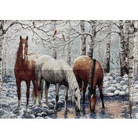 Luxus Wandkunst, Rückwärtiges Pferd Gobelin "/ Weißes/Gewebtes Gewebte Polsterung Wandbehang Vintage Pferde Design Luxus Wandkunst, Rückwärtiges Pferd Gobelin "/ Weißes/Gewebtes Gewebte Polsterung Wandbehang Vintage Pferde Design von TapestryArtStore