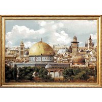 Masjid-I Aqsa-Blaue Moschee Und Hagia Sophia, Abstrakte Kunst, Istanbul, Türkei-Sultan-Ahmed-Moschee. Sophia-Gobelin-Wandteppich Aus Jacquard Gewebt Masjid-I Aqsa-Blaue Moschee Und Hagia Sophia, Abstrakte Kunst, Istanbul, Türkei-Sultan-Ahmed-Moschee. Sophia-Gobelin-Wandteppich Aus Jacquard Gewebt von TapestryArtStore