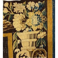 17. Jahrhundert Brüssel Wandteppich Randfragment | Für Kissen von TapestrySourcecom