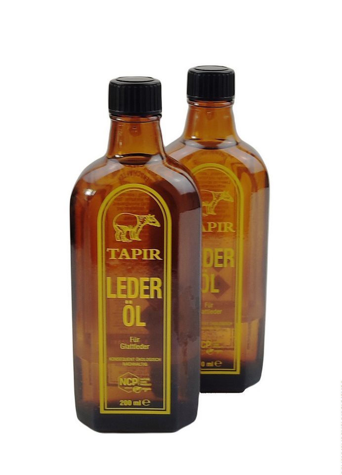 Tapir TAPIR Lederöl Farblos 200ml Set 2 Stück Schuhcreme von Tapir