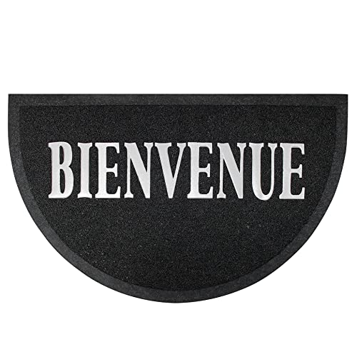 Déco Tapis Badematte aus PVC, 45 x 75 cm, Schwarz/Grau, 45x1x75 cm von Douceur d'Intérieur