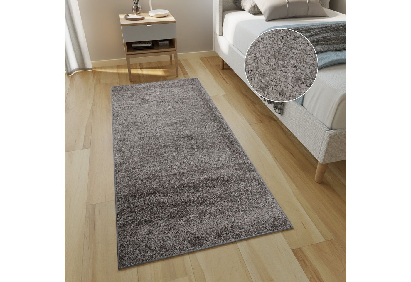 Hochflor-Läufer DELHI, Tapiso, rechteckig, Höhe: 30 mm, Wohnzimmer, Schlafzimmer, Shaggy von Tapiso