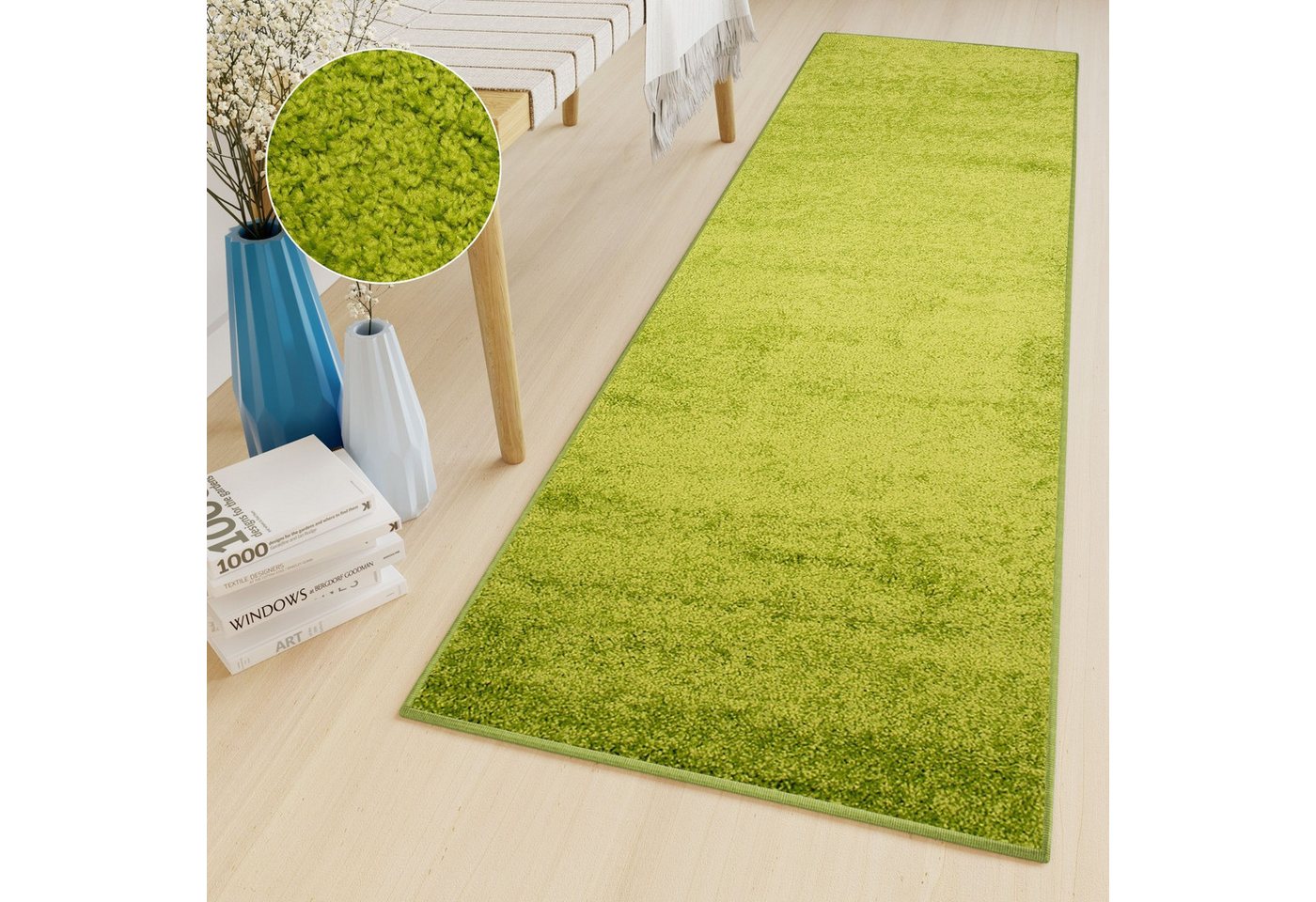 Hochflor-Läufer DELHI, Tapiso, rechteckig, Höhe: 30 mm, Wohnzimmer, Schlafzimmer, Shaggy von Tapiso