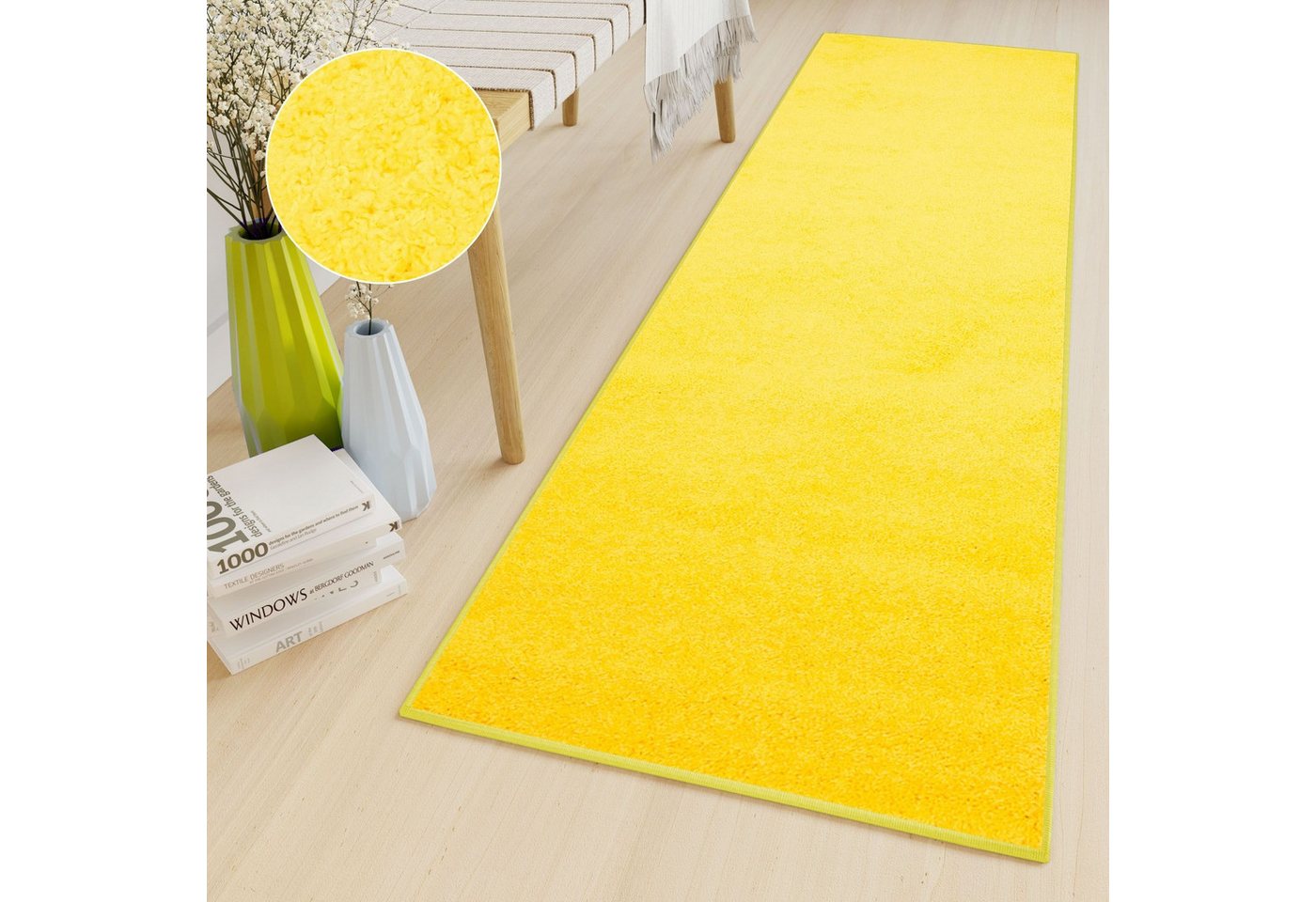 Hochflor-Läufer DELHI, Tapiso, rechteckig, Höhe: 30 mm, Wohnzimmer, Schlafzimmer, Shaggy von Tapiso