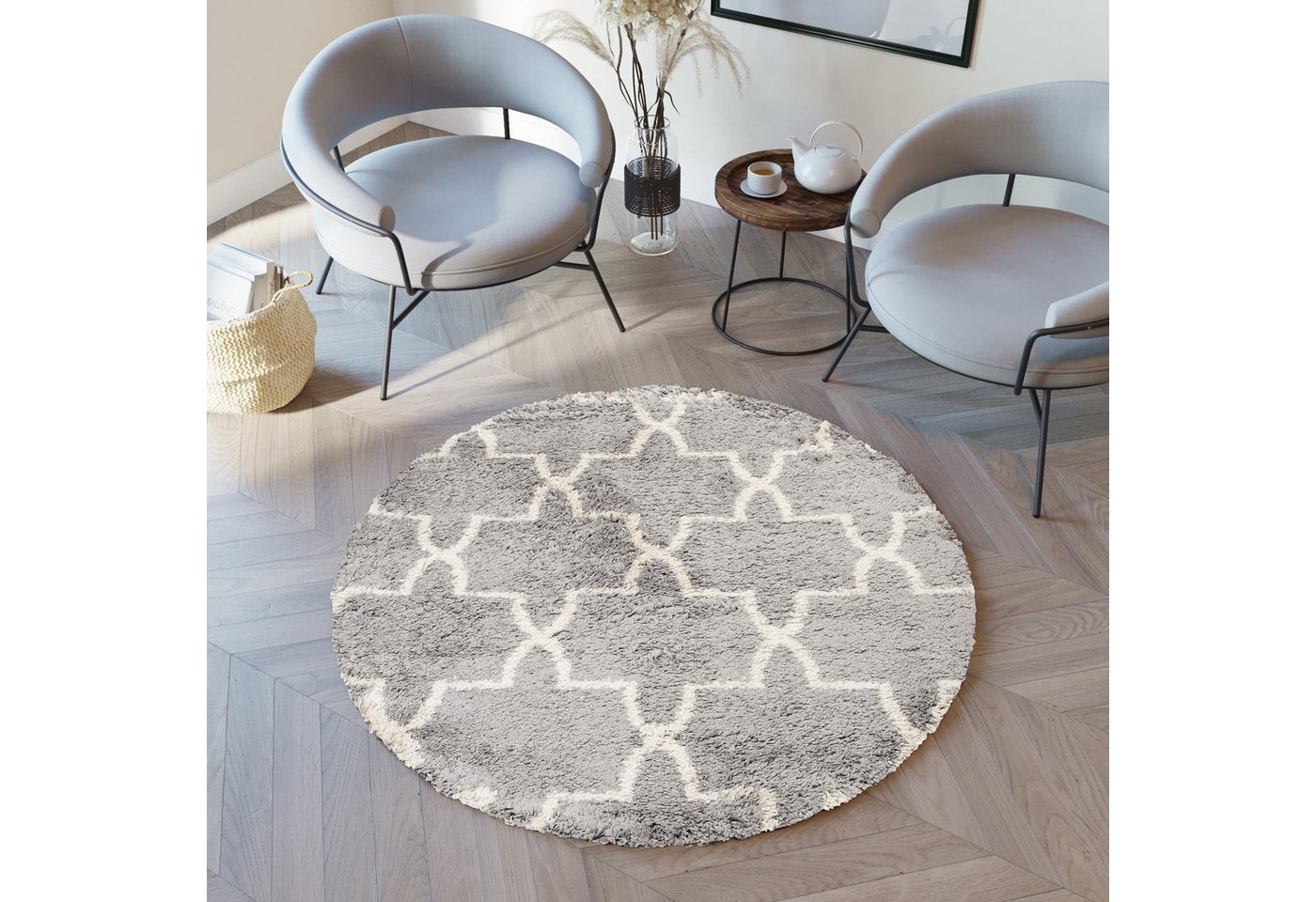 Tapiso Hochflor-Teppich BOHO, rechteckig, Höhe: 40 mm, Hochflor, Wohnzimmer, Schlafzimmer, Shaggy Tapiso Hochflor-Teppich BOHO, rechteckig, Höhe: 40 mm, Hochflor, Wohnzimmer, Schlafzimmer, Shaggy von Tapiso