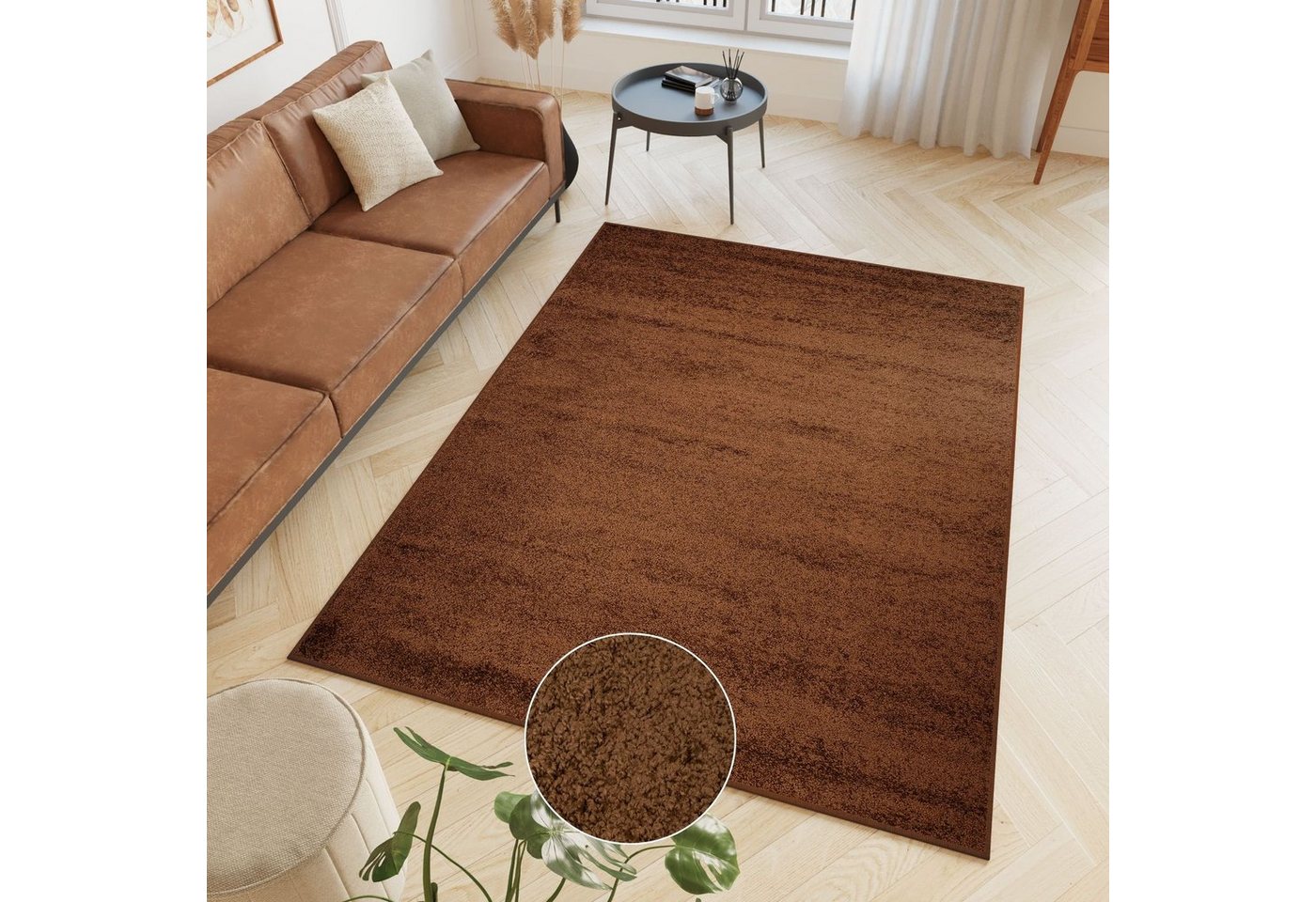 Hochflor-Teppich DELHI, Tapiso, rechteckig, Höhe: 30 mm, Wohnzimmer, Schlafzimmer, Hochflor von Tapiso