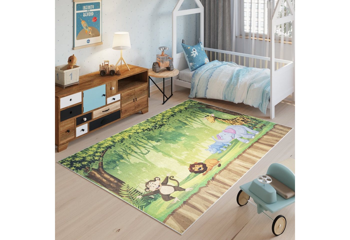 Kinderteppich EMMA, Tapiso, rechteckig, Höhe: 6 mm, Kinderzimmer, Kurzflor von Tapiso