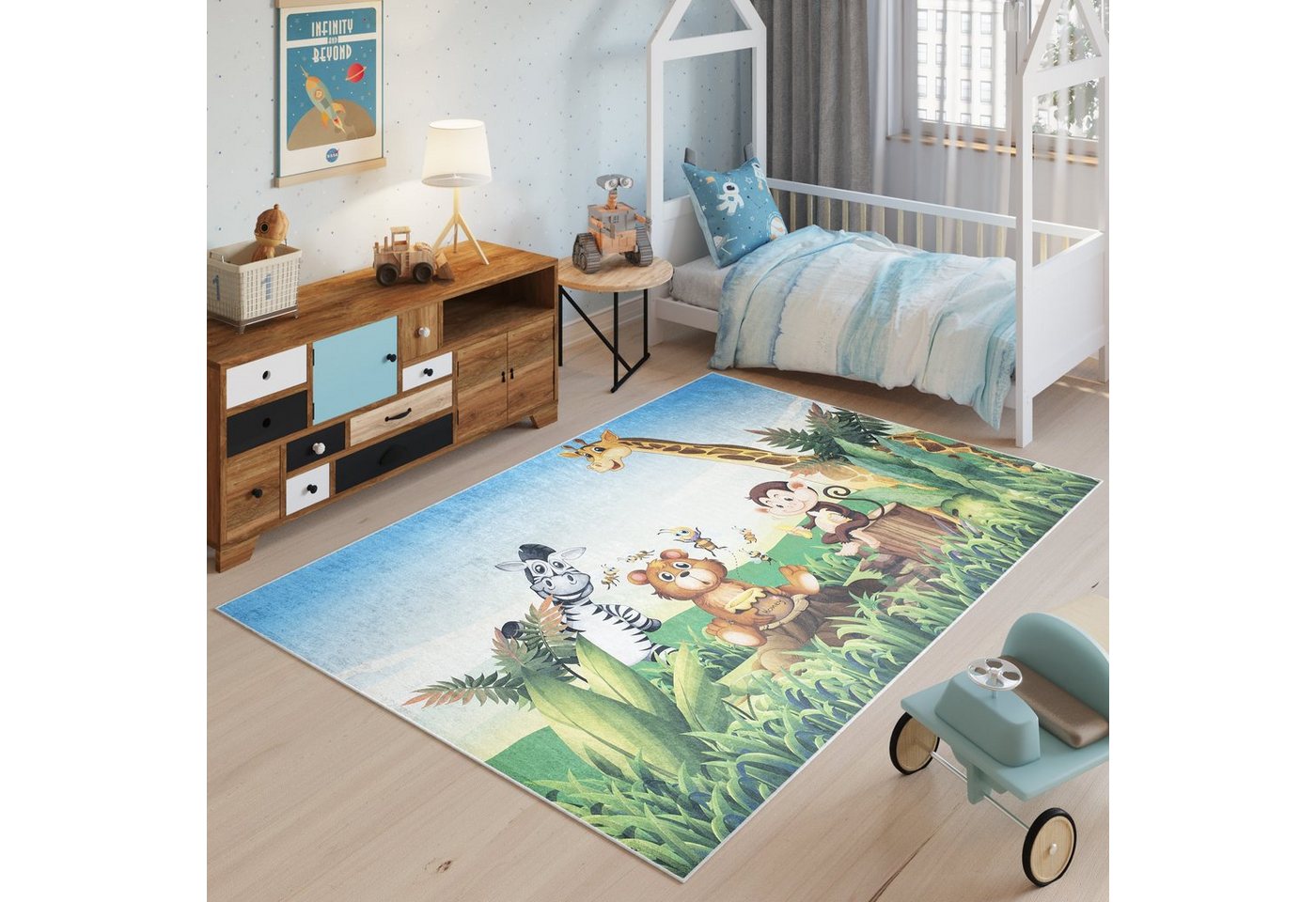 Kinderteppich EMMA, Tapiso, rechteckig, Höhe: 6 mm, Kinderzimmer, Kurzflor von Tapiso