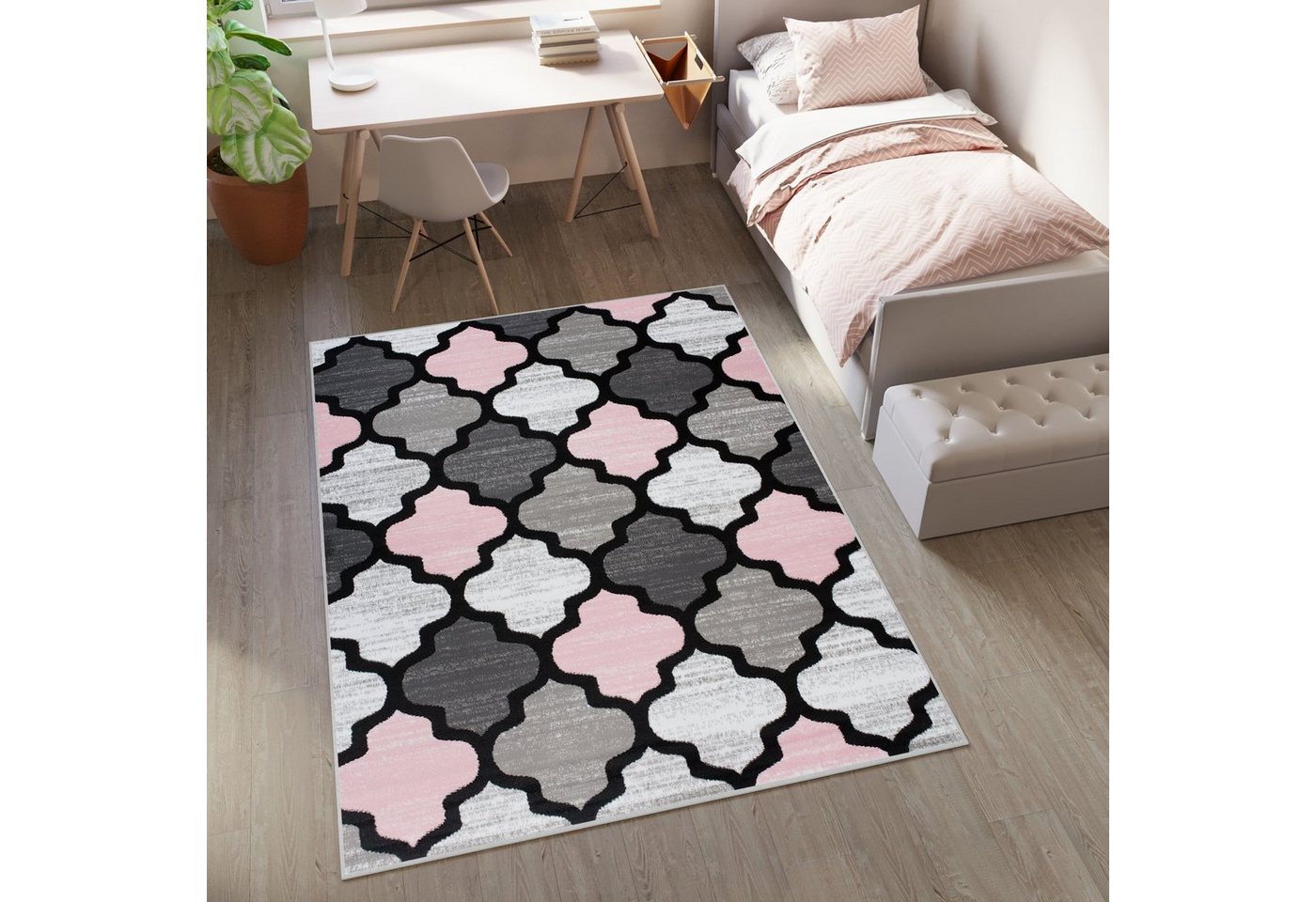 Kinderteppich PINKY, Tapiso, rechteckig, Höhe: 8 mm, Kinderzimmer, Kurzflor, Design von Tapiso