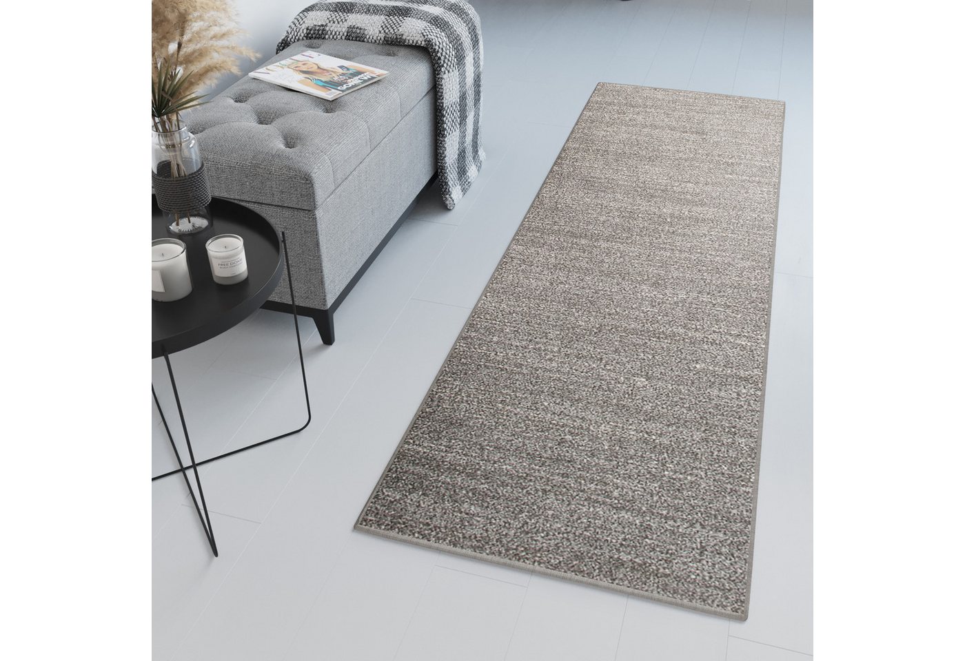 Läufer SARI, Tapiso, rechteckig, Höhe: 12 mm, Flur Kurzflor Modern Meliert Design Wohnzimmer Schlafzimmer Küche von Tapiso