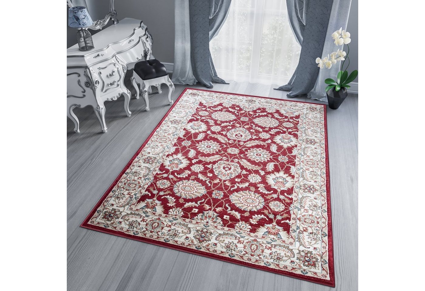 Teppich DUBAI, Tapiso, rechteckig, Höhe: 10 mm, Wohnzimmer, Schlafzimmer, Kurzflor von Tapiso