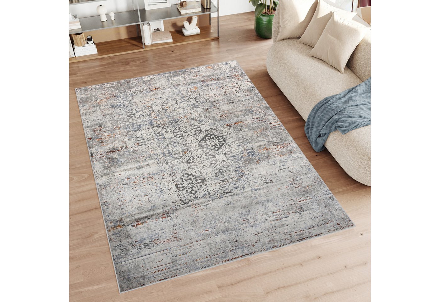 Teppich FEYRUZ, Tapiso, rechteckig, Höhe: 10 mm, Wohnzimmer, Schlafzimmer, Kurzflor von Tapiso