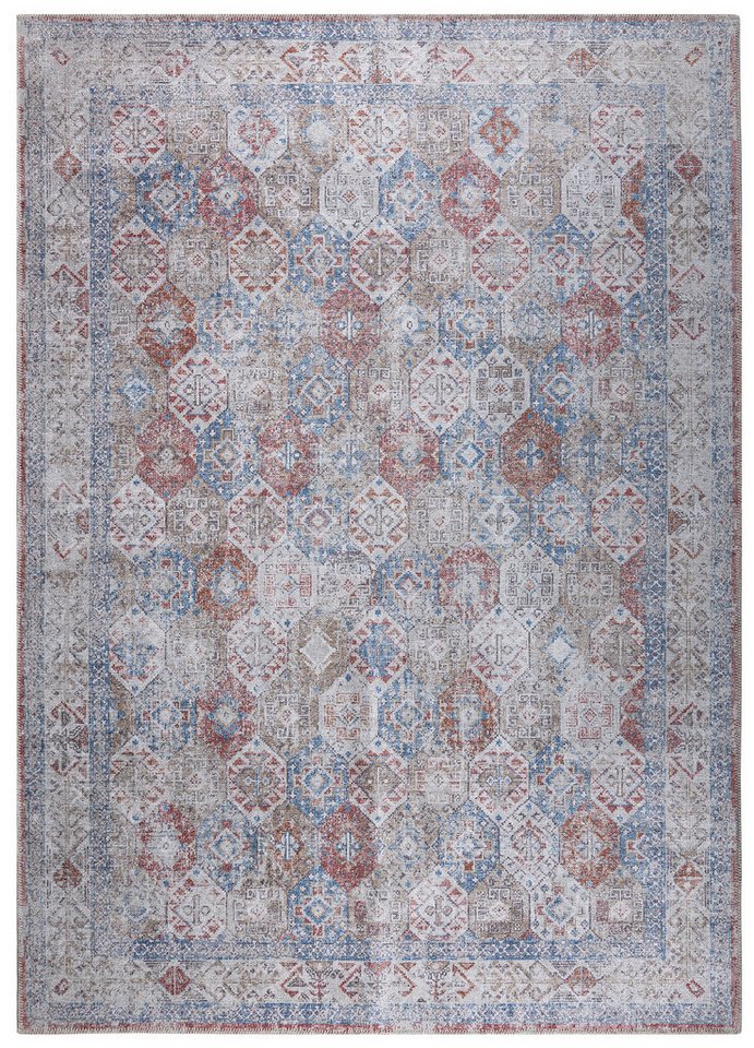 Tapiso Teppich RITZ, rechteckig, Höhe: 7 mm, Vintage, Schlafzimmer, Wohnzimmer, Waschbar, Rutschfest Tapiso Teppich RITZ, rechteckig, Höhe: 7 mm, Vintage, Schlafzimmer, Wohnzimmer, Waschbar, Rutschfest von Tapiso