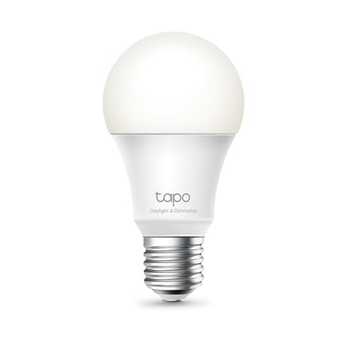 Tapo L520E smarte WLAN Glühbirne E27, kaltesWeiß und dimmbar, kein Hub notwendig, kompatibel mit Alexa, Google Assistant, Abläufe und Zeitpläne von Tapo