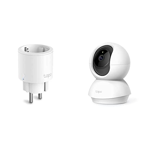 TP-Link Tapo Nano Smart WLAN Steckdose Tapo P115 & TP-Link Tapo C200 360°-WLAN-Überwachungskamera für den Innenbereich, FHD 1080P, Nachtsicht, Bewegungserkennung, Zwei-Wege-Audio von Tapo