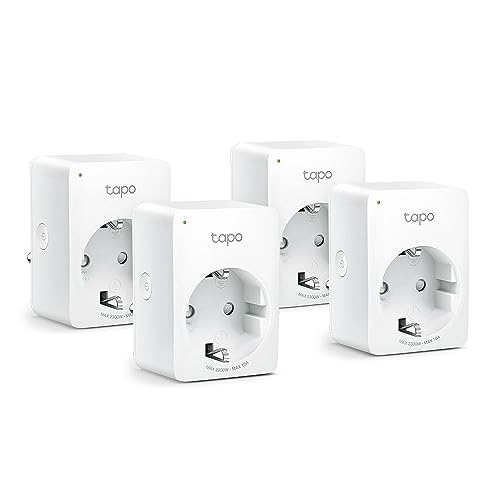 Tapo Smart WLAN Steckdose,Alexa Steckdose 4er Pack, Smart Home WiFi Steckdose, Alexa Zubehör,funktioniert mit Alexa,Google Home,Tapo App, Sprachsteuerung, Fernzugriff,Kein Hub notwendig, Mini von Tapo