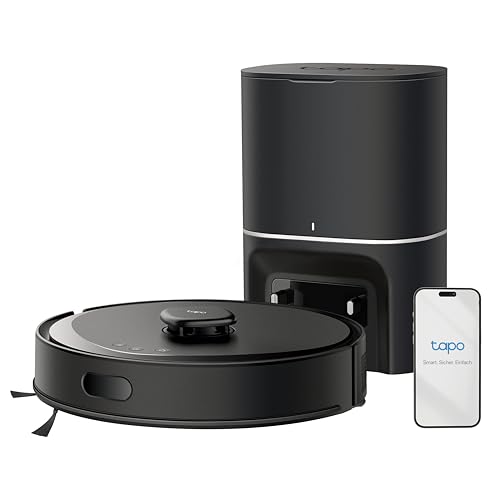 Tapo RV30 Max Plus Saugroboter mit Wischfunktion und automatischer Absaugstation, 5300Pa Ultra Starke Saugkraft, LiDAR+IMU Dual-Navigation, Alexa & Google Assistant Sprachsteuerung, APP Tapo RV30 Max Plus Saugroboter mit Wischfunktion und automatischer Absaugstation, 5300Pa Ultra Starke Saugkraft, LiDAR+IMU Dual-Navigation, Alexa & Google Assistant Sprachsteuerung, APP von Tapo